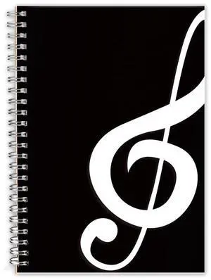 Blank Sheet Music Notebook, Composition Staff Paper Notebook, Manuscript Paper Book, 11 Staves, Art Music Notebooks Black 160 Pages, 26x19cm Blank Sheet Music Notebook, Composition Staff Paper Notebook, Manuscript Paper Book, 11 Staves, Art Music Notebooks Black 160 Pages, 26x19cm