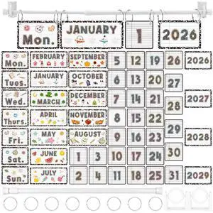54 Pcs Composition Notebook Classroom Flip Calendar Bulletin Board Set Flip Calendar with Adjustable Holder Include 54 Date Card for Back to School Classroom Decor Supplies 54 Pcs Composition Notebook Classroom Flip Calendar Bulletin Board Set Flip Calendar with Adjustable Holder Include 54 Date Card for Back to School Classroom Decor Supplies