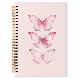 Cute Butterfly Notebook for Girls Coquette School Supplies for Journaling - College Ruled Composition Book Aesthetic Pink Spiral Journal - 5.8" x 8.3" Lined Notebook, 80 Pages(032) Cute Butterfly Notebook for Girls Coquette School Supplies for Journaling - College Ruled Composition Book Aesthetic Pink Spiral Journal - 5.8" x 8.3" Lined Notebook, 80 Pages(032)