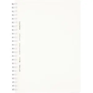 Spiral Dotted Notebook, 8.3'' x 5.8'' Business Journal A5 Soft Ring Notebooks with 5mm Dot Grid, 80 Perforated Sheets, Clear 1 Subject Notebook, Note Taking for Work. Japan Import(SU-SV538WT-T) Spiral Dotted Notebook, 8.3'' x 5.8'' Business Journal A5 Soft Ring Notebooks with 5mm Dot Grid, 80 Perforated Sheets, Clear 1 Subject Notebook, Note Taking for Work. Japan Import(SU-SV538WT-T)
