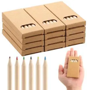 12 Packs Mini Colored Pencils Bulk for Kids 3.5'' Short Colored Pencil in Box Pre-sharpened Drawing Pencil 6 Color Mini Pencils for Student Teacher Classroom Easter Gift Painting Party Favor 12 Packs Mini Colored Pencils Bulk for Kids 3.5'' Short Colored Pencil in Box Pre-sharpened Drawing Pencil 6 Color Mini Pencils for Student Teacher Classroom Easter Gift Painting Party Favor