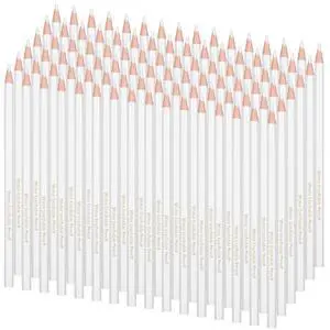 24 Pcs White Fabric Pencils for Sewing White Colored Chalk Pencils Water Soluble Tailors Chalk for Fabric Wipe Quilting Pens Sewing Washable Marking Pen for Wedding Bridal Shower Games 24 Pcs White Fabric Pencils for Sewing White Colored Chalk Pencils Water Soluble Tailors Chalk for Fabric Wipe Quilting Pens Sewing Washable Marking Pen for Wedding Bridal Shower Games