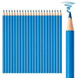 24 PCS Blue Colored Pencils, Pre-sharpened Professional Wooden Art Pencils Set for Artists Painting | Premium Drawing Sketching Supplies 24 PCS Blue Colored Pencils, Pre-sharpened Professional Wooden Art Pencils Set for Artists Painting | Premium Drawing Sketching Supplies