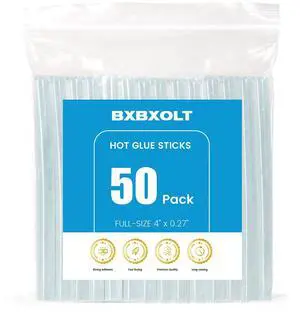 Hot Glue Sticks, 4" x 0.27inches/0.7cm Diameter (50 Pcs) - Clear Mini Glue Sticks for DIY, Crafting, Classroom Projects, Compatible with Most Mini Glue Guns Hot Glue Sticks, 4" x 0.27inches/0.7cm Diameter (50 Pcs) - Clear Mini Glue Sticks for DIY, Crafting, Classroom Projects, Compatible with Most Mini Glue Guns