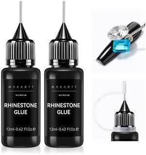 2Pcs Rhinestone Glue, Strong Hold 3D Gel Nail Art Nail Gem Glue | UV Cured Nail Glue for Nail Charms and Gems Jewelry Diamond for DIY Manicured at Home Beauty Gifts for Women 2Pcs Rhinestone Glue, Strong Hold 3D Gel Nail Art Nail Gem Glue | UV Cured Nail Glue for Nail Charms and Gems Jewelry Diamond for DIY Manicured at Home Beauty Gifts for Women