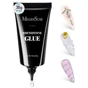 Rhinestone Glue Super Strong Gel Nail Glue for 3D Sculpting Nail Art Design Chrome Powder Decals Decor Need UV/LED Cured 30g | Strong Adhesive 28+ Day Hold,Clear Gel,Gap Filling, Rhinestone Glue Super Strong Gel Nail Glue for 3D Sculpting Nail Art Design Chrome Powder Decals Decor Need UV/LED Cured 30g | Strong Adhesive 28+ Day Hold,Clear Gel,Gap Filling,
