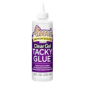 Clear Gel Tacky Glue, Dries Clear, 8 fl oz | Clear Gel Formula, Dries Clear, Strong Tacky Hold, Precise Application, For Crafts, DIY Projects, Paper, Wood And More Clear Gel Tacky Glue, Dries Clear, 8 fl oz | Clear Gel Formula, Dries Clear, Strong Tacky Hold, Precise Application, For Crafts, DIY Projects, Paper, Wood And More