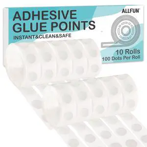1000 Pieces Glue Point Dots Double Sided Adhesive for Balloons Craft | Double Sided, Sticky, Removable, Clear 1000 Pieces Glue Point Dots Double Sided Adhesive for Balloons Craft | Double Sided, Sticky, Removable, Clear