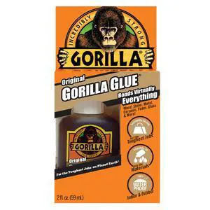Original Gorilla Glue, Waterproof Polyurethane Glue, 2 Ounce Bottle, Brown, (Pack of 1) Original Gorilla Glue, Waterproof Polyurethane Glue, 2 Ounce Bottle, Brown, (Pack of 1)