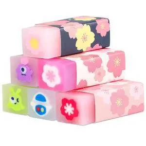 Eraser CuEraser Cute Erasers Plastic Rubber Eraser for School Office Pencils Painting 6PCS Eraser CuEraser Cute Erasers Plastic Rubber Eraser for School Office Pencils Painting 6PCS