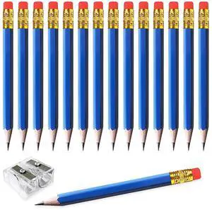 25pcs Golf Pencils with Eraser Pre sharpened Hexagon half Wooden Pencils Graphite 2B for Golf Event Scoring,Classroom,Wedding,Company Meetings,Pew, Pocket (Blue) 25pcs Golf Pencils with Eraser Pre sharpened Hexagon half Wooden Pencils Graphite 2B for Golf Event Scoring,Classroom,Wedding,Company Meetings,Pew, Pocket (Blue)