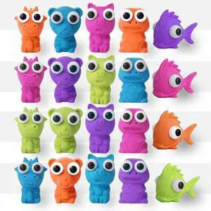 Animal Pencil Top Eraser, 20 Pack, 5 Assorted Styles | Cute Animal Designs with Pop-Out Eyes, Latex-Free, No-Smudge Cap Pencil Erasers for Kids, Teachers Animal Pencil Top Eraser, 20 Pack, 5 Assorted Styles | Cute Animal Designs with Pop-Out Eyes, Latex-Free, No-Smudge Cap Pencil Erasers for Kids, Teachers