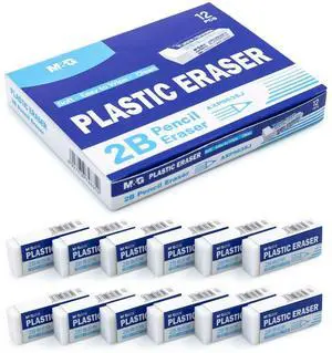 12 Pack White Erasers Bulk, Small Rubber Pencil Erasers for Kids School Students Office, 1.7 x 0.7 Inches Soft Art Erasers for Drawing Sketching (New Packaging) 12 Pack White Erasers Bulk, Small Rubber Pencil Erasers for Kids School Students Office, 1.7 x 0.7 Inches Soft Art Erasers for Drawing Sketching (New Packaging)