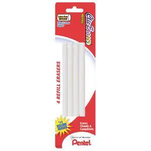 Refill Eraser for Clic Eraser, Pack of 4 (ZERBP4-K6) Refill Eraser for Clic Eraser, Pack of 4 (ZERBP4-K6)