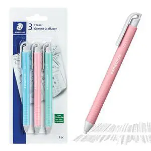 Vinyl Eraser Holder 3-Pack, Retractable Precision Erasers for Pencils, Soft Latex-Free Vinyl, Smudge-Free Clean Erasing for Drawing, Drafting, School & Office Use Vinyl Eraser Holder 3-Pack, Retractable Precision Erasers for Pencils, Soft Latex-Free Vinyl, Smudge-Free Clean Erasing for Drawing, Drafting, School & Office Use