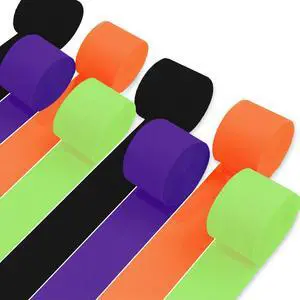 8 Rolls Halloween Crepe Paper Streamers Purple Green Orange Balck Streamers for Halloween Party Decorations Birthday Baby Shower Gender Reveal Graduation Party Decorations DIY Crafts 8 Rolls Halloween Crepe Paper Streamers Purple Green Orange Balck Streamers for Halloween Party Decorations Birthday Baby Shower Gender Reveal Graduation Party Decorations DIY Crafts