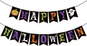 Halloween Decorations - Happy Halloween Banner | HALLOWEEN Party Decorations for Indoor Outdoor - Trunk or Treat Backdrop Garland for Outside | Hanging Party Favors Supplies for Birthday Halloween Decorations - Happy Halloween Banner | HALLOWEEN Party Decorations for Indoor Outdoor - Trunk or Treat Backdrop Garland for Outside | Hanging Party Favors Supplies for Birthday