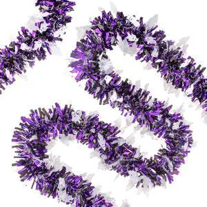 20FT/6M Halloween Tinsel Garland, Ghost Metallic Twist Foil Tinsel Garland Ghost Shiny Hanging Decorations for Halloween Party Decoration Supply 20FT/6M Halloween Tinsel Garland, Ghost Metallic Twist Foil Tinsel Garland Ghost Shiny Hanging Decorations for Halloween Party Decoration Supply