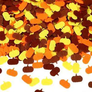500 Pcs Felt Pumpkin Confetti Fall Party Table Decorations | Pumpkins Crafts Confetti, Fall Table Scatter Orange Yellow Confetti, Autumn Table Decoration, Thanksgiving Day Party Supplies 500 Pcs Felt Pumpkin Confetti Fall Party Table Decorations | Pumpkins Crafts Confetti, Fall Table Scatter Orange Yellow Confetti, Autumn Table Decoration, Thanksgiving Day Party Supplies