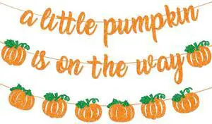 A Little Pumpkin is On The Way Banner with Pumpkin Garland, Fall Harvest Themed Baby Shower Gender Reveal Decorations, Autumn Garland Photo Prop for Indoor Outdoor Welcome Baby Party Supplies A Little Pumpkin is On The Way Banner with Pumpkin Garland, Fall Harvest Themed Baby Shower Gender Reveal Decorations, Autumn Garland Photo Prop for Indoor Outdoor Welcome Baby Party Supplies