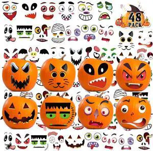48 PCS Pumpkin Face Halloween Pumpkin Stickers for Kids | Mini Cute Pumpkin Decorating Stickers Kit, Halloween Game Activities Gifts Party Favors Non-Candy Treat Goodie Bag Stuffers 48 PCS Pumpkin Face Halloween Pumpkin Stickers for Kids | Mini Cute Pumpkin Decorating Stickers Kit, Halloween Game Activities Gifts Party Favors Non-Candy Treat Goodie Bag Stuffers