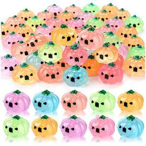 20PCS Luminous Mini Resin Pumpkins Halloween Miniature Pumpkins Glow in The Dark, Fake Tiny Pumpkins Vegetables Figures for Halloween Party Dollhouse DIY Craft Table Home Decor (Color Random) 20PCS Luminous Mini Resin Pumpkins Halloween Miniature Pumpkins Glow in The Dark, Fake Tiny Pumpkins Vegetables Figures for Halloween Party Dollhouse DIY Craft Table Home Decor (Color Random)
