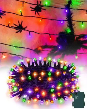 Halloween String Lights Battery Operated, Orange Purple and Green Fairy Lights with Timer Waterproof 9.8ft 30 LED Halloween Decorations for Outdoor Indoor Patio Party Garden Yard Decor Halloween String Lights Battery Operated, Orange Purple and Green Fairy Lights with Timer Waterproof 9.8ft 30 LED Halloween Decorations for Outdoor Indoor Patio Party Garden Yard Decor
