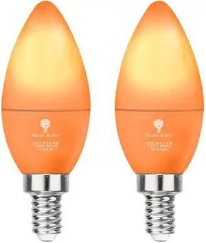 2 Pack LED Orange Light Bulb - 4W (40Watt Equivalent) - E12 Base Orange LED Bulb, Party Decoration, Porch, Home Lighting, Holiday Lighting, Chandelier Light Bulbs, Candelabra Bulbs 2 Pack LED Orange Light Bulb - 4W (40Watt Equivalent) - E12 Base Orange LED Bulb, Party Decoration, Porch, Home Lighting, Holiday Lighting, Chandelier Light Bulbs, Candelabra Bulbs