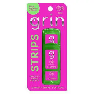 Berry Minty Breath Strips Instant Breath Freshener Strips, Sugar-Free Dissolving Mint Strips, No Water Needed, Portable Pocket Cases, Berry Mint Flavor, 72 Count (3 x 24) Berry Minty Breath Strips Instant Breath Freshener Strips, Sugar-Free Dissolving Mint Strips, No Water Needed, Portable Pocket Cases, Berry Mint Flavor, 72 Count (3 x 24)