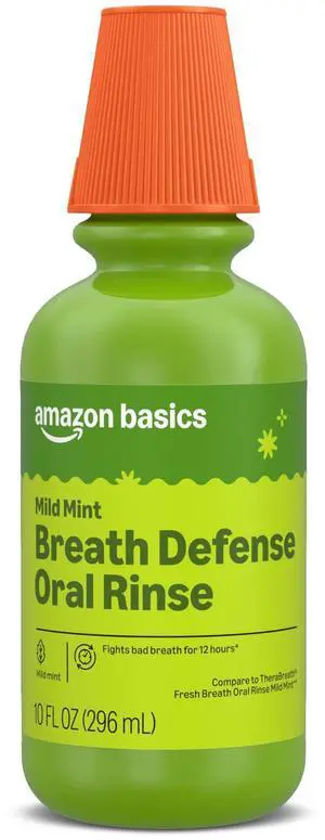 Breath Defense Oral Rinse, Mild Mint, Fights Bad Breath for 12 Hours, 10 fl oz, Pack of 1 Breath Defense Oral Rinse, Mild Mint, Fights Bad Breath for 12 Hours, 10 fl oz, Pack of 1