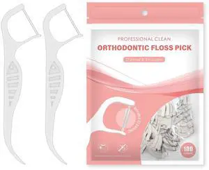 Orthodontic Flossers for Braces,100 Count Orth Dental Floss Picks for Kids Or Adults,Comfortable Braces Flossers,Super Clean Oral Care,Best Dental Tools for Brace,Fight Tooth Decay(1Pack) Orthodontic Flossers for Braces,100 Count Orth Dental Floss Picks for Kids Or Adults,Comfortable Braces Flossers,Super Clean Oral Care,Best Dental Tools for Brace,Fight Tooth Decay(1Pack)