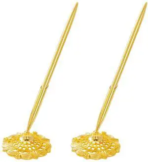 2Pcs Gold Wedding Pen and Pen Stand for Guest Book Signing Desk Bridal | Ballpoint Pens, for Engagement, Business, Office Supplies, Black Ink 2Pcs Gold Wedding Pen and Pen Stand for Guest Book Signing Desk Bridal | Ballpoint Pens, for Engagement, Business, Office Supplies, Black Ink