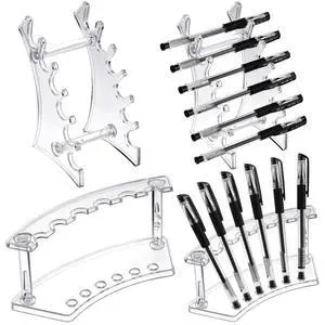4 Pieces Pen Display Stand Acrylic pen Holder Clear Pen Stand Rack Organizer Nail Brush Holder Stand for Make Up Brush | Multi-style Holder for Makeup Brushes, Pens, Acrylic Display Rack 4 Pieces Pen Display Stand Acrylic pen Holder Clear Pen Stand Rack Organizer Nail Brush Holder Stand for Make Up Brush | Multi-style Holder for Makeup Brushes, Pens, Acrylic Display Rack