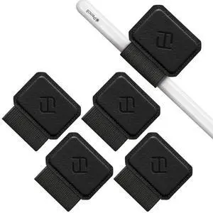 4 Pack Pen Loop Holder for Apple Pencil Pro, USB-C/1st/2nd Gen | Elastic Adhesive PU Leather Sleeve, Secure Pen Holder, Attaches to Tablet Cases, Fits Stylus Pens, Black 4 Pack Pen Loop Holder for Apple Pencil Pro, USB-C/1st/2nd Gen | Elastic Adhesive PU Leather Sleeve, Secure Pen Holder, Attaches to Tablet Cases, Fits Stylus Pens, Black