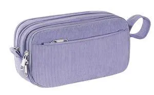 Corduroy Pencil Case, Large Capacity Pencil Pouch with 4 Compartments, Cute Soft Aesthetic Stationery Pen Bag Organizer with Zipper, Portable School Supplies for Teen and Adult Girls, Purple Corduroy Pencil Case, Large Capacity Pencil Pouch with 4 Compartments, Cute Soft Aesthetic Stationery Pen Bag Organizer with Zipper, Portable School Supplies for Teen and Adult Girls, Purple