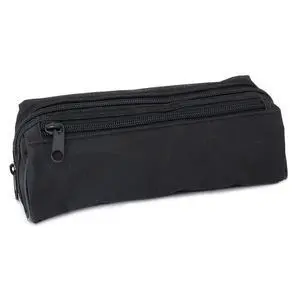 Black Pencil Case, Large Capacity, 2 Compartments Black Pencil Case, Large Capacity, 2 Compartments
