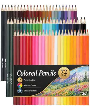 Colored Pencils, 72 Pack, Soft Core Pre-Sharpened | Color Pencils Bulk for Adult and Kids Coloring Book, Drawing, Sketching, Teacher Supplies, Classroom Prizes, Kids Party Favor Colored Pencils, 72 Pack, Soft Core Pre-Sharpened | Color Pencils Bulk for Adult and Kids Coloring Book, Drawing, Sketching, Teacher Supplies, Classroom Prizes, Kids Party Favor