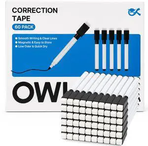 60 Pcs Magnetic Dry Erase Markers, Black | Fine Tip, with Eraser Cap, Low Odor Whiteboard Markers, Ideal for School, Office and Home 60 Pcs Magnetic Dry Erase Markers, Black | Fine Tip, with Eraser Cap, Low Odor Whiteboard Markers, Ideal for School, Office and Home