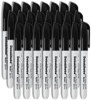 Dry Erase Markers 24 Pack, Low Odor Black Whiteboard Markers, Chisel Tip, Perfect for Writing on Whiteboard Mirrors Glass In School, Office&Home Dry Erase Markers 24 Pack, Low Odor Black Whiteboard Markers, Chisel Tip, Perfect for Writing on Whiteboard Mirrors Glass In School, Office&Home