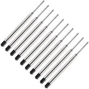 Pen Refills, 3.9in Black Ink Pen Refills 1.0mm Replacement Ink for Ballpoint Pen Parker Pen Tactical Pen (10 Pack) Pen Refills, 3.9in Black Ink Pen Refills 1.0mm Replacement Ink for Ballpoint Pen Parker Pen Tactical Pen (10 Pack)