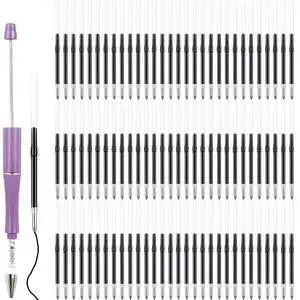 100pcs Beadable Pens Refills for Plastic Bead Ballpoint PenBeadable Pens Bulk RefillsBead Pens Refills (Black) 100pcs Beadable Pens Refills for Plastic Bead Ballpoint PenBeadable Pens Bulk RefillsBead Pens Refills (Black)