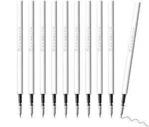 Gel Pen Refills 0.5 for Click pens, Quick Drying Ink Pen Refills Black Smooth Writing Pens for Journaling School/Office Supplies (0.5 MM Fine Tip Ink Cartridge, Pack of 10) Gel Pen Refills 0.5 for Click pens, Quick Drying Ink Pen Refills Black Smooth Writing Pens for Journaling School/Office Supplies (0.5 MM Fine Tip Ink Cartridge, Pack of 10)