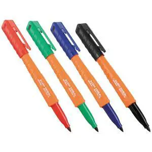 861914 Skribes Fine Tip Permanent Markers, Assorted Colors, Hard Hat Clip, Multi-Surface Jobsite Marker for Wet, Dry and Oily Surfaces, 4-Pack 861914 Skribes Fine Tip Permanent Markers, Assorted Colors, Hard Hat Clip, Multi-Surface Jobsite Marker for Wet, Dry and Oily Surfaces, 4-Pack