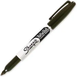 Rub-a-Dub Permanent Marker, Fine Point, Black Ink, 1-Count Rub-a-Dub Permanent Marker, Fine Point, Black Ink, 1-Count