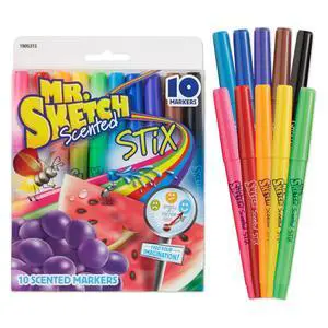 Scented Stix Markers, Fine Tip, 10 Count - Fun for Kids, Coloring, Spark Creativity, Arts & Crafts Scented Stix Markers, Fine Tip, 10 Count - Fun for Kids, Coloring, Spark Creativity, Arts & Crafts