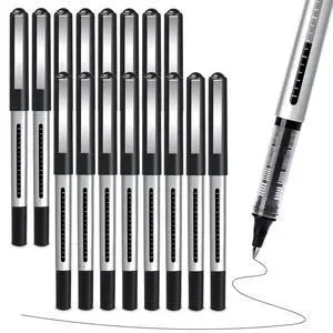 Rollerball Pen Fine Point Pens: 16 Pack 0.5mm Rollerball Pen, Extra Fine Point Pens, Black Fine Tip Liquid Gel Ink Pen Set for Writing, Note Taking, Signature, Office, Journaling, School Supplies Rollerball Pen Fine Point Pens: 16 Pack 0.5mm Rollerball Pen, Extra Fine Point Pens, Black Fine Tip Liquid Gel Ink Pen Set for Writing, Note Taking, Signature, Office, Journaling, School Supplies