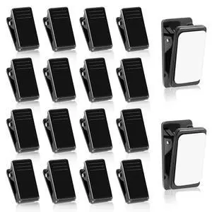20 Pieces Self Adhesive Clips, Tapestry Sticky Wall Photo Poster Clips | Plastic Black Clips Hanging Spring Light Clips for Office Home Christmas Decoration 20 Pieces Self Adhesive Clips, Tapestry Sticky Wall Photo Poster Clips | Plastic Black Clips Hanging Spring Light Clips for Office Home Christmas Decoration