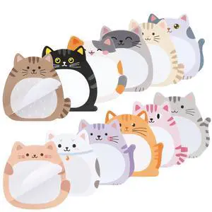 Bulk Cute Cat Sticky Notes, 24 Pads, 720 Sheets | Animal Sticky Notes, Cartoon Memo Pads, Self-Stick Note Pad for Office, School, Home, Study & Organization Bulk Cute Cat Sticky Notes, 24 Pads, 720 Sheets | Animal Sticky Notes, Cartoon Memo Pads, Self-Stick Note Pad for Office, School, Home, Study & Organization