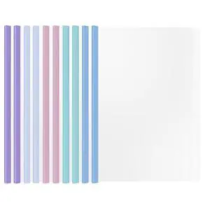 10 Sliding Bar Report Covers A4 Letter Holds 70 Sheets Multi Color | Sliding Bar Report Covers fits A4 & Letter paper, holds 70 sheets, Presentation Folder Binder for School Business 10 Sliding Bar Report Covers A4 Letter Holds 70 Sheets Multi Color | Sliding Bar Report Covers fits A4 & Letter paper, holds 70 sheets, Presentation Folder Binder for School Business