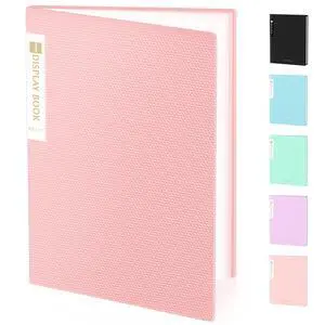 Binder with Plastic Sleeves 30-Pocket, Displays 60 Pages, 8.5"x11" | Presentation Folders with Clear Sheet Protectors, Art Portfolio Binder for Certificate & Office Project Folder Binder with Plastic Sleeves 30-Pocket, Displays 60 Pages, 8.5"x11" | Presentation Folders with Clear Sheet Protectors, Art Portfolio Binder for Certificate & Office Project Folder